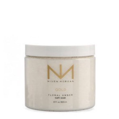 Niven Morgan Gold Floral Amber Bath Soak, 22 fl. oz/633ml.