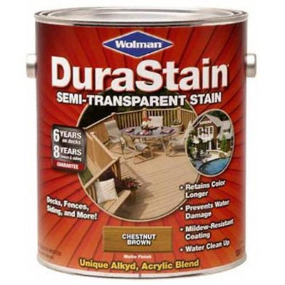 RustOleum 252578 DuraStain Semi-Transparent ~ Chestnut Brown, Gallon