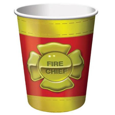 Birthday In A Box Firefighter Cups (8-pack)