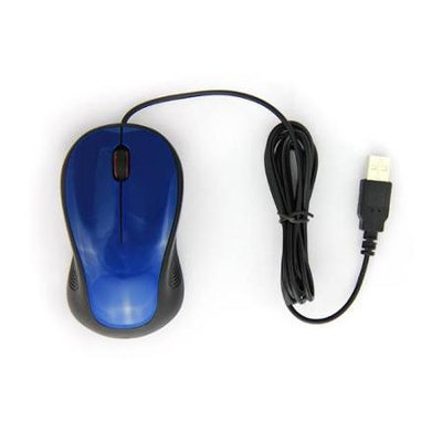 iMicro MO-M157BL USB Wired Optical Mouse (Blue) Bulk