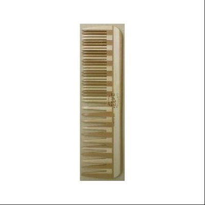 Comb - Large Wood Comb Wide Tooth / Fine Tooth Combination Bass Brushes 1 Comb