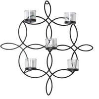 Elements Metal 5 Chunky Tea Light Loop Sconce, 21-Inch