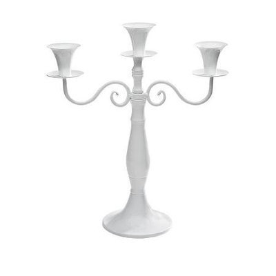 Studio Silversmiths Silver Metal 3 Light Candelabra