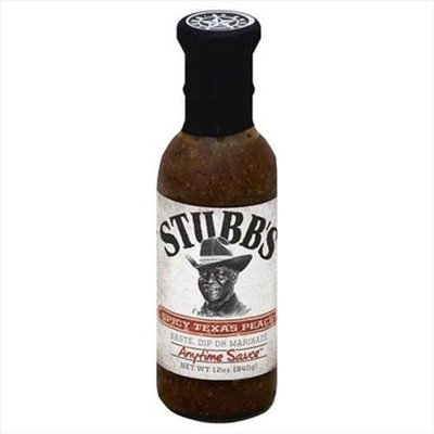 Stubb's Stubbs 12 oz. Spicy Texas Peach Anytime Sauce - Case Of 6
