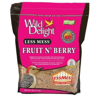 Wild Delight Less Mess Fruit n Berry Wild Bird Food - 5 lb.