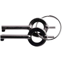 UZI Handcuff Key, Set of 2, Silver