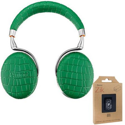 Parrot Zik 3 Wireless Noise Cancelling Bluetooth Headphones (Green) + Battery
