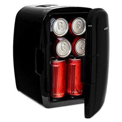Magnasonic Portable 8 Can Mini Fridge Cooler & Warmer, 110V & 12V AC/DC Power (MF50)