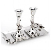 Classic Touch D Cor Classic Touch decor MSCT99S Candelstick Set-Silver