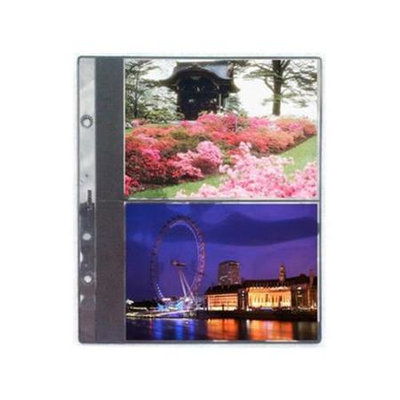 Raika #102-R 4x6 Black Single Refill Pages, 4 Per Page, with Extension Posts, 12 Pack