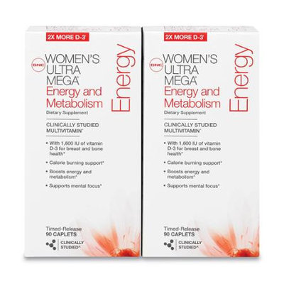 GNC Women's Ultra Mega(r) Energy and Metabolism Twin Pack