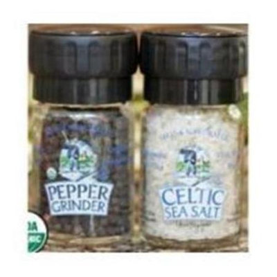 Celtic Sea Salt Grinder Mini Slt & Peppe 2/1.8 OZ (Pack of 6)