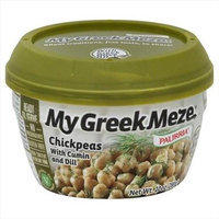 Palirria 10 oz. My Greek Meze Chickpeas With Cumin And Dill - Case Of 6