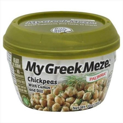 Palirria 10 oz. My Greek Meze Chickpeas With Cumin And Dill - Case Of 6
