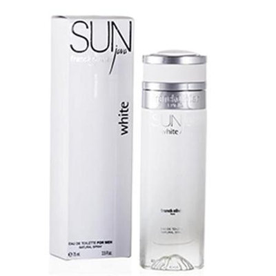Sun Java White by Franck Olivier, 2.5 oz Eau De Toilette Spray for Men