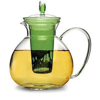 Epoca 60oz Glass Teapot Infuser Grn