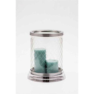 Horizon Interseas Inc H-1045 ELIZABETH DIAMOND CUT GLASS HURRICANE LARGE