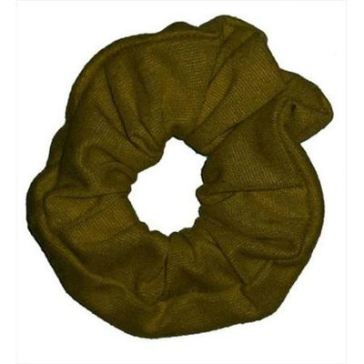 Coveryouhair CoverYourHair 61264 Soft Classy Solid Scrunchy Khaki