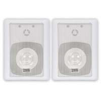 Acoustic Audio 151W-4PKG 300W Water-Resistant Indoor/Outdoor Speakers - 37 Hz to 20 kHz - 8 Ohm - Bookshelf