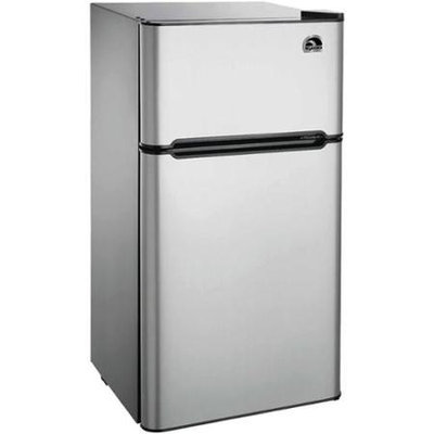 IGLOO Compact Refrigerator 4.5 cu. ft. Mini Refrigerator in Stainless Steel FR459