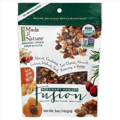 Made In Nature 5 oz. Rosemary Harissa Fusion Organic Dried Fruit & Nuts - Case Of 6