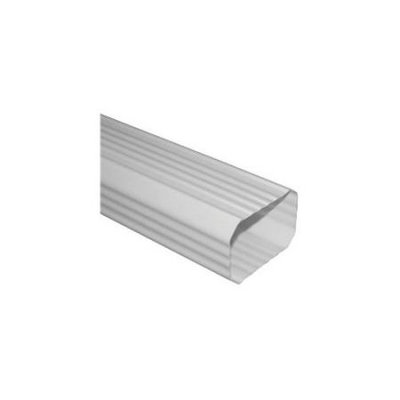 Severe Weather 10-ft White Vinyl Downspout AW200