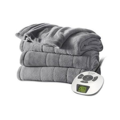 Jarden Sunbeam Electric Overblanket - Twin Size - Slate - Velvet (bsv9mts-r825-12a00)