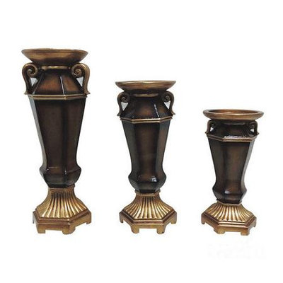 Dlusso Designs D'Lusso Designs Ellie Collection 3-piece Hurricane Candle Set