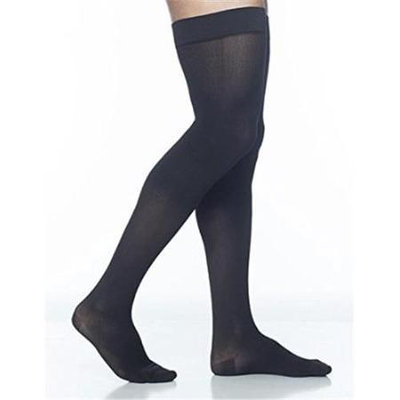 Sigvaris Midtown Microfiber 821NMLM99 15-20 mmHg Mens Thigh Medium Long - Black
