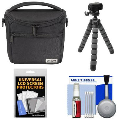 Nikon 17009 Series 1/Coolpix Compact Camera Case with Flex Tripod + Kit for 1 J4 J5 V3 AW1 L840 P530 P610 P900