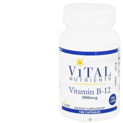 Vital Nutrient's Vital Nutrients - Vitamin B-12 1000 mcg. - 100 Vegetarian Capsules