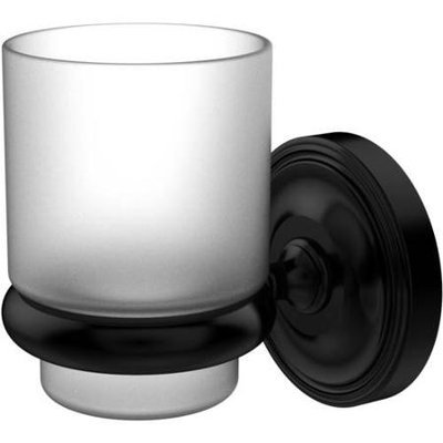 Allied Brass Universal Wall Mounted Tumbler Holder Finish: Matte Black