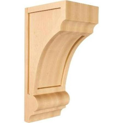 Ekena Millwork 4.75-in x 12-in Cherry Diane Recessed Wood Corbel