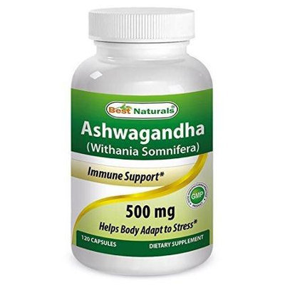 Best Naturals, Ashwagandha Extract (Withania Somnifera), 500 mg, 120 Capsules