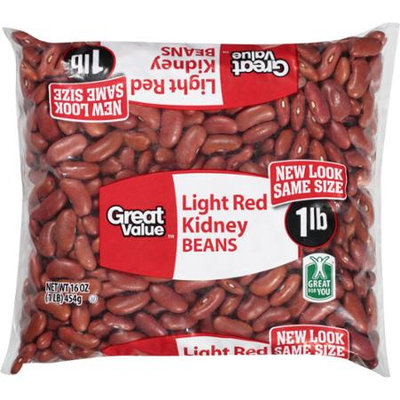 Great Value: Kidney Light Red Beans, 16 Oz