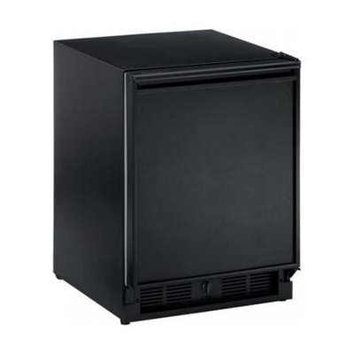 U-line ADA Series 3.3 Cu. Ft. Single Door Refrigerator Finish: Black, Hinge: Right, Lock: Yes