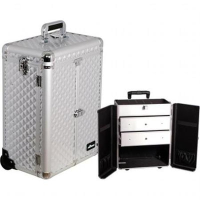 Sunrise Books Sunrise E6306DMSL Silver Diamond Large Drawer Textured Case