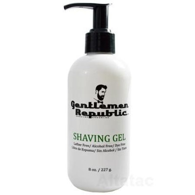 Gentlemen Republic 8oz Alcohol/Dye/Lather Free Sensitive Skin Shaving Gel