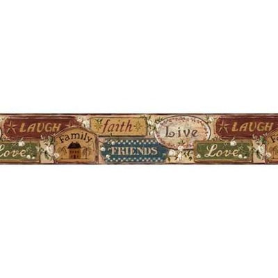 Chesapeake Live, Laugh, Love Wallpaper Border FFR65403B