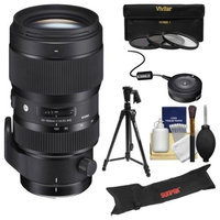 Sigma 50-100mm f/1.8 Art DC HSM Zoom Lens (for Nikon Cameras) with USB Dock + Tripod + Case + 3 UV/CPL/ND8 Filters + Kit