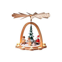Alexander Taron Importer Alexander Taron 16271 Tea Light Santa/Snowman Pyramid Christmas Ornament