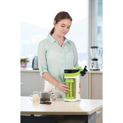 Mr. Coffee - Brew Pour And Go Single-serve Coffeemaker - Green