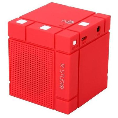 Rosewill R-Studio Rechargeable Light Portable Wireless Red Bluetooth 4.0 Speaker