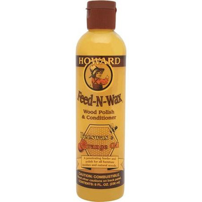 Howard Products FW0008 8 oz Feed-N-Wax Wood Preserver