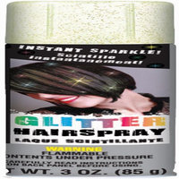 AMSCAN 155924 Glitter Hair Spray 3 Ounces-Gold