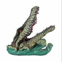 Zeckos Thirsty Gator Wine Bottle Holder Kitchen Decor Alligator