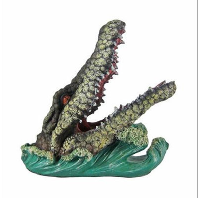 Zeckos Thirsty Gator Wine Bottle Holder Kitchen Decor Alligator