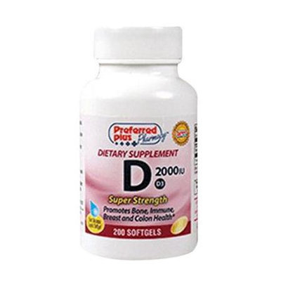 Preferred Plus Vitamin D3-2000 Iu Super Strength Softgels By Kpp - 200 Ea