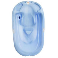 Primo EuroBath and Folding Compact Bath Stand -Blue Bath / Gray Stand