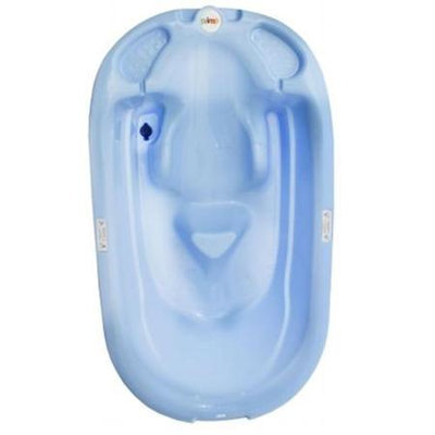 Primo EuroBath and Folding Compact Bath Stand -Blue Bath / Gray Stand
